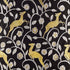 Les Gazelles Au Bois fabric in noir color - pattern number 68910 - by Schumacher in the 125th Anniversary collection