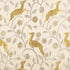 Les Gazelles Au Bois fabric in ecru color - pattern number 68911 - by Schumacher in the 125th Anniversary collection