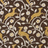 Les Gazelles Au Bois fabric in chocolate color - pattern number 68912 - by Schumacher in the Rhythm In Motion collection