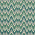 Valkyrie Flame Stitch fabric in emerald and peacock color - pattern number 68942 - by Schumacher in the 125th Anniversary collection