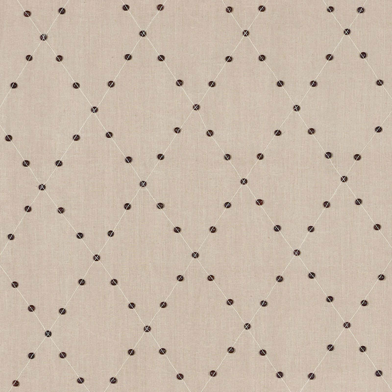 Samoa Diamond fabric in sea oyster color - pattern number 69081 - by Schumacher in the Mary Mcdonald collection