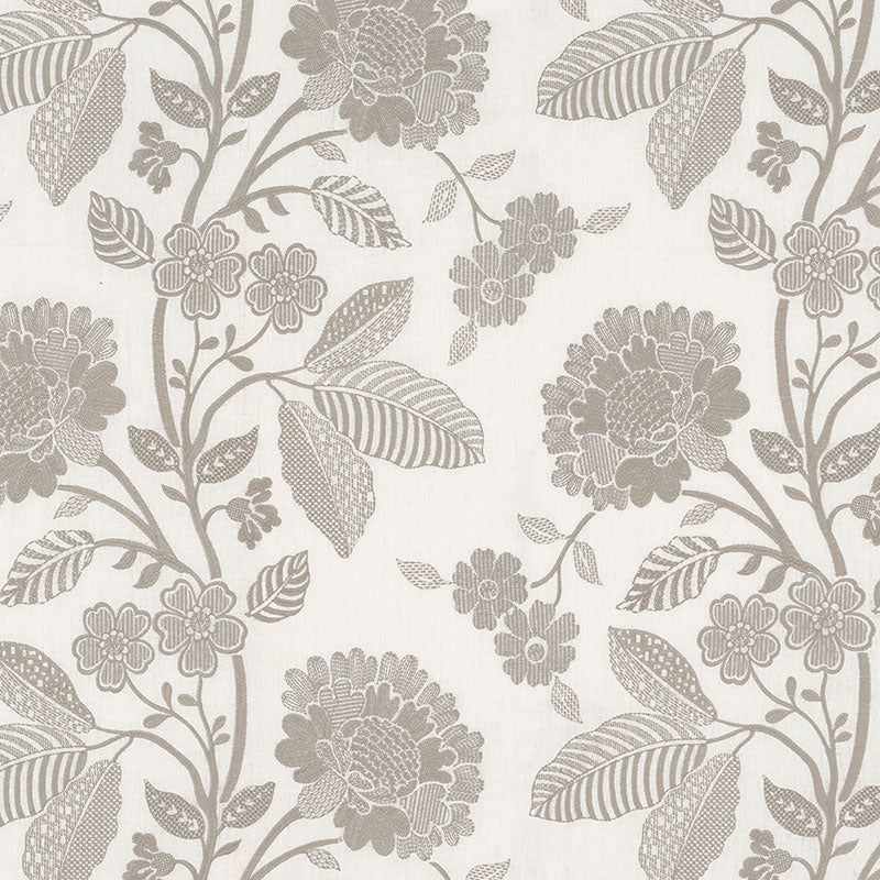 Elspeth fabric in dove color - pattern number 69161 - by Schumacher in the Country Chic collection