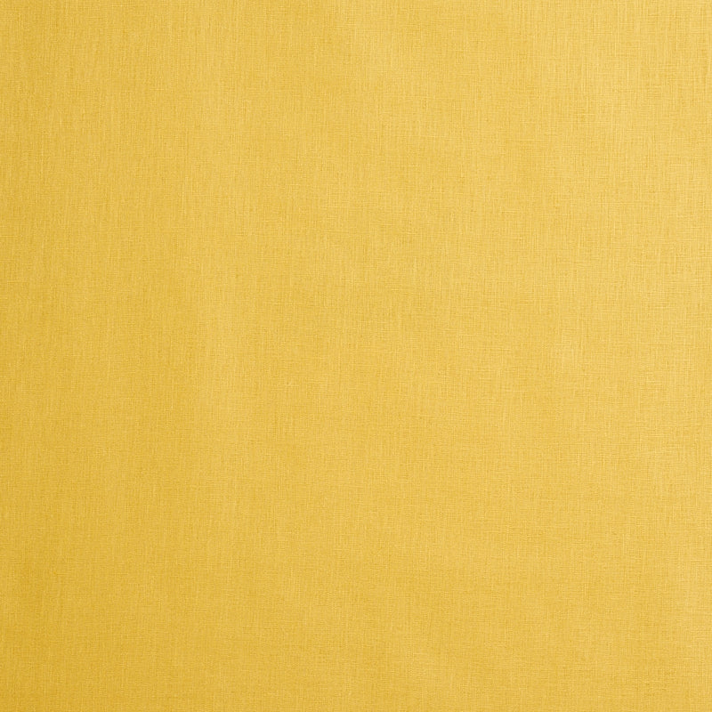 Lange Glazed Linen fabric in yellow color - pattern number 69367 - by Schumacher in the Perfect Basics: Linen collection
