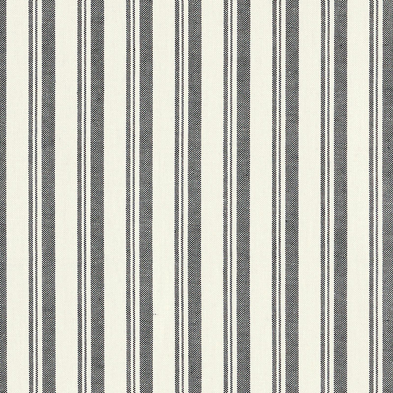 Capri fabric in black white color - pattern number 69441 - by Schumacher in the Miles Redd collection
