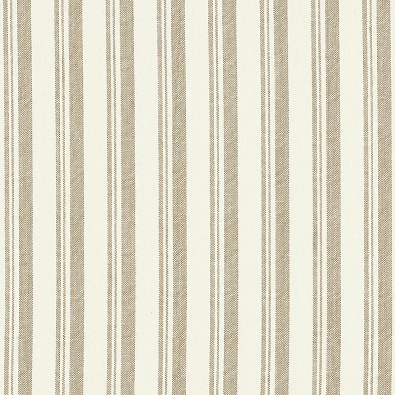 Capri fabric in beige white color - pattern number 69442 - by Schumacher in the Miles Redd collection