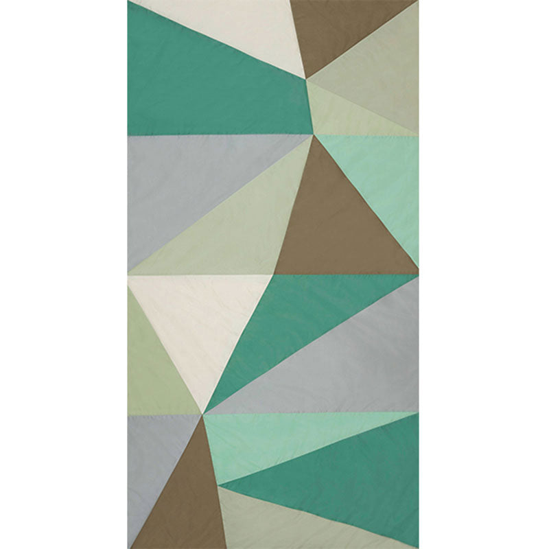 Cubist Silk Panel fabric in celadon color - pattern number 69451 - by Schumacher in the Miles Redd collection
