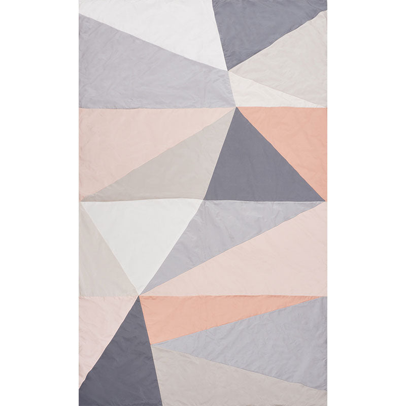 Cubist Silk Panel fabric in blush color - pattern number 69452 - by Schumacher in the Miles Redd collection