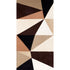 Cubist Silk Panel fabric in java color - pattern number 69453 - by Schumacher in the Miles Redd collection