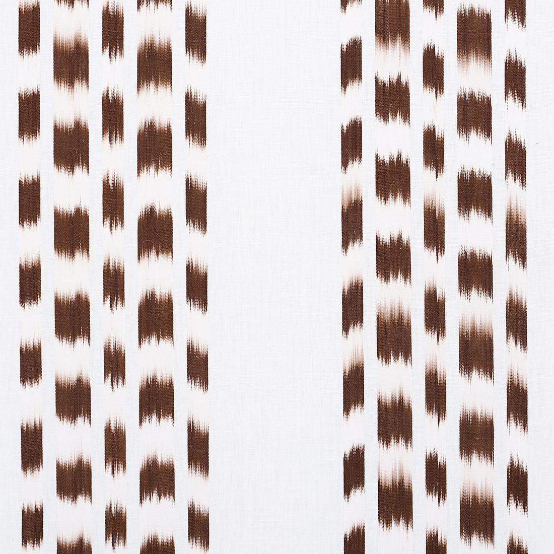 Izmir Ikat Stripe fabric in cocoa color - pattern number 69475 - by Schumacher in the Bohemia collection