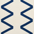 Legere Linen Silk Applique fabric in cobalt on ivory color - pattern number 69695 - by Schumacher in the Perfect Basics: Silk & Taffeta collection