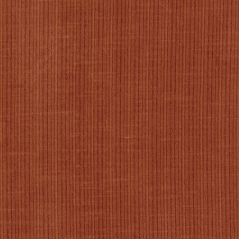 Antique Strie Velvet fabric in russet color - pattern number 69772 - by Schumacher in the Perfect Basics: Velvet collection