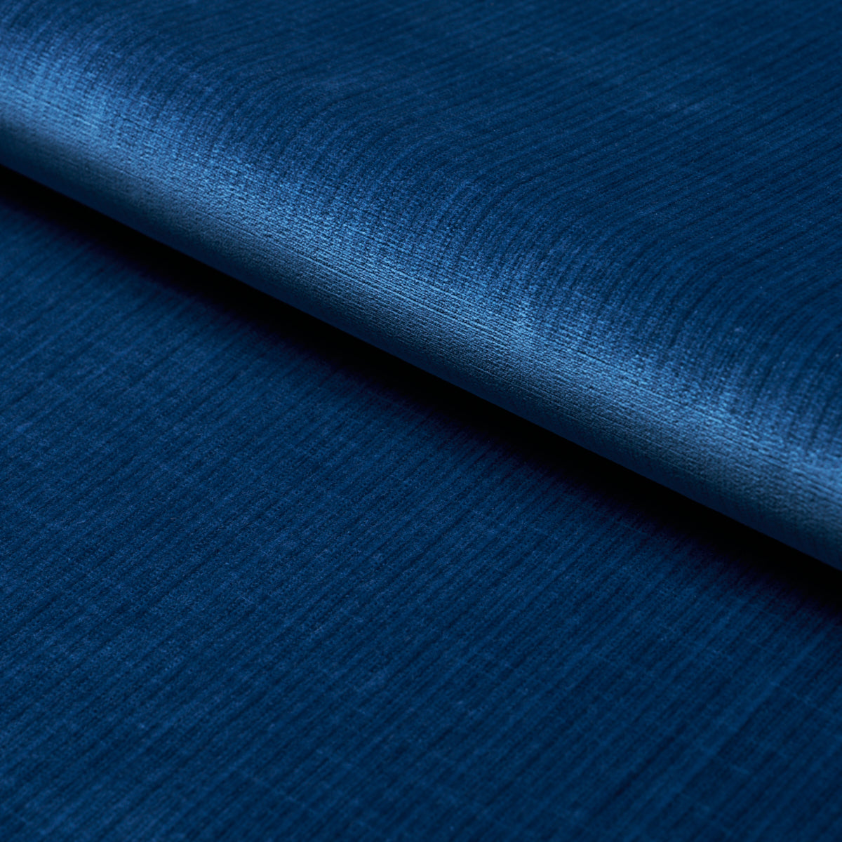 Antique Strie Velvet fabric in royal color - pattern number 69777 - by Schumacher in the Perennial Favorites collection