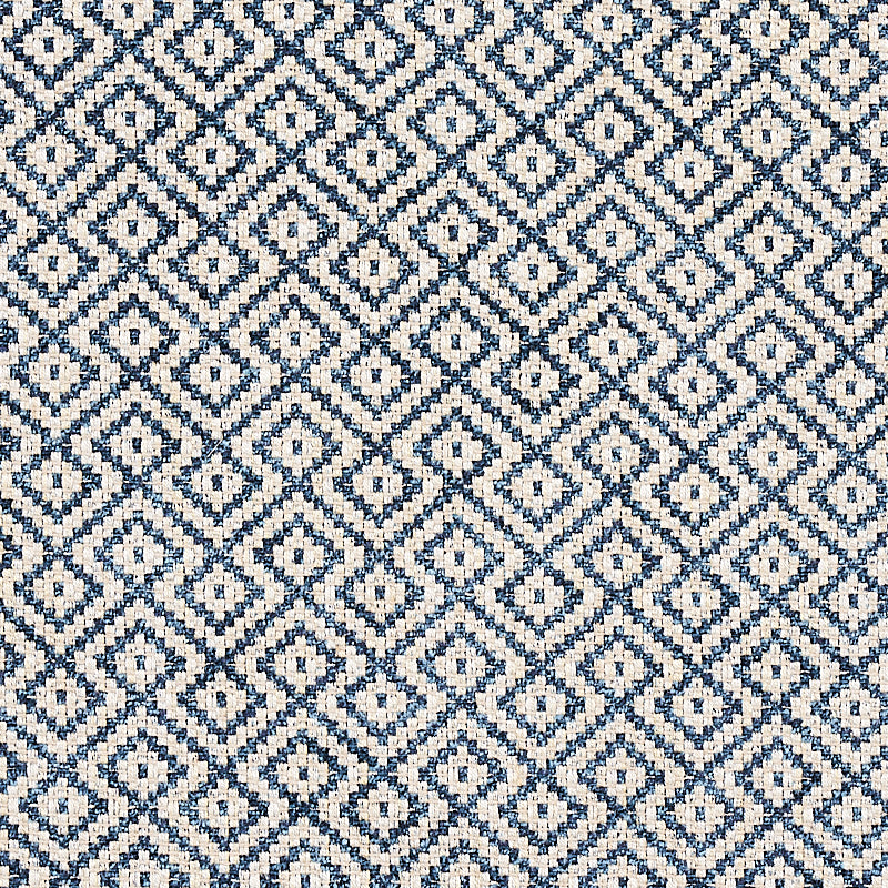 Lessing fabric in indigo color - pattern number 69812 - by Schumacher in the Essentials: Small Scale Upholstery collection