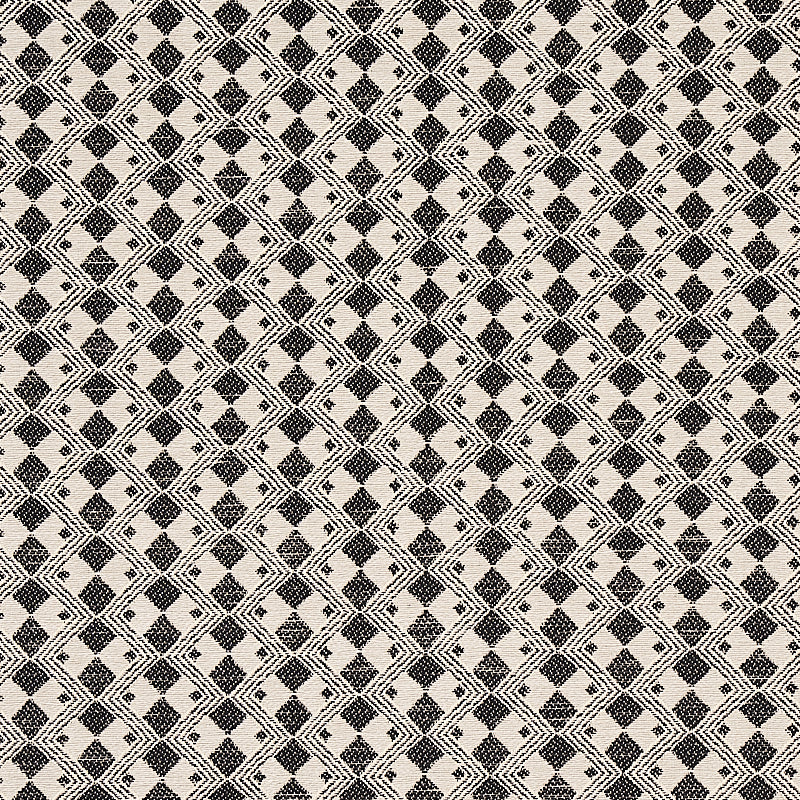 Huxley fabric in vintage black color - pattern number 69871 - by Schumacher in the Essentials: Small Scale Upholstery collection