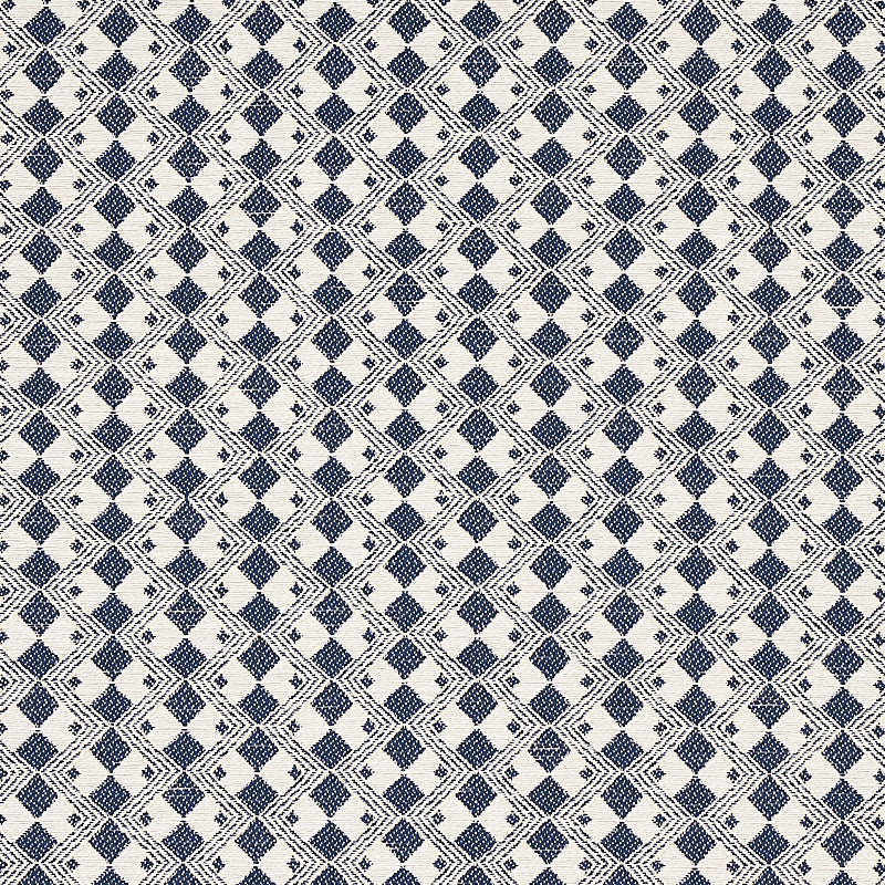 Huxley fabric in navy color - pattern number 69873 - by Schumacher in the Essentials: Small Scale Upholstery collection