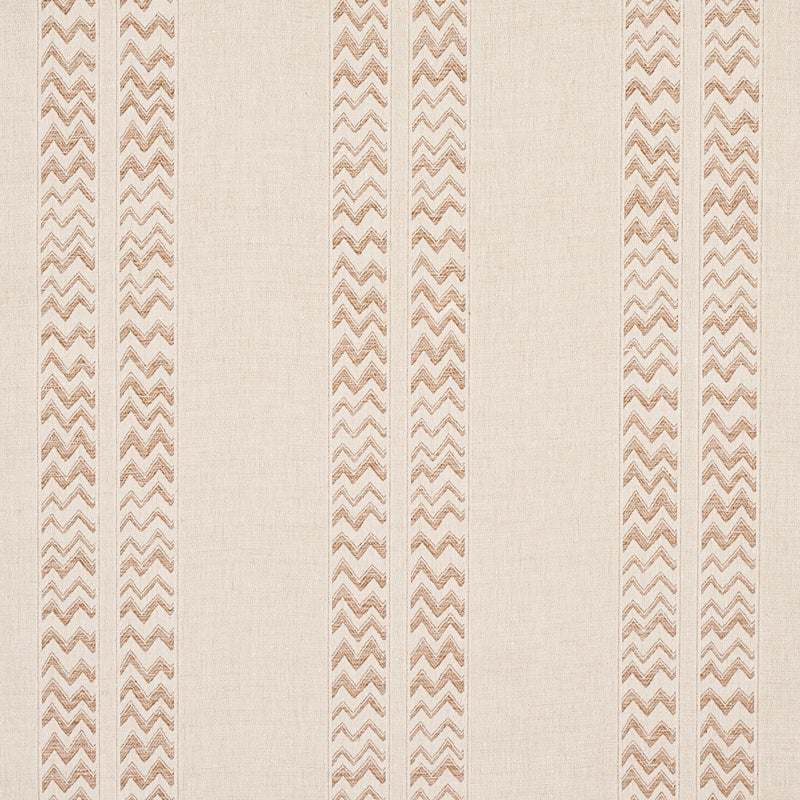 Kudu Stripe fabric in sand color - pattern number 69972 - by Schumacher in the Copacabana collection