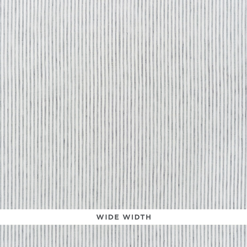 Tori Stripe Sheer fabric in graphite color - pattern number 70062 - by Schumacher in the Essentials: Sheers &amp; Casements collection