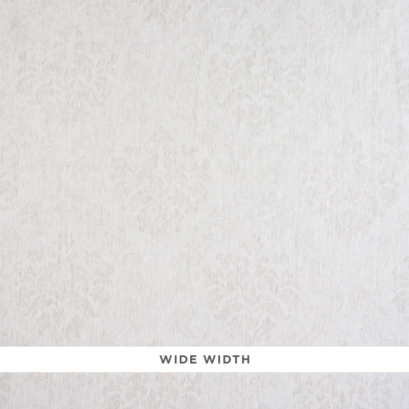 Harper Damask Sheer fabric in dove color - pattern number 70080 - by Schumacher in the Essentials: Sheers &amp; Casements collection