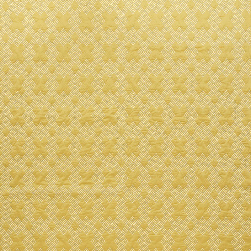 Hix fabric in yellow color - pattern number 70140 - by Schumacher in the Clique collection