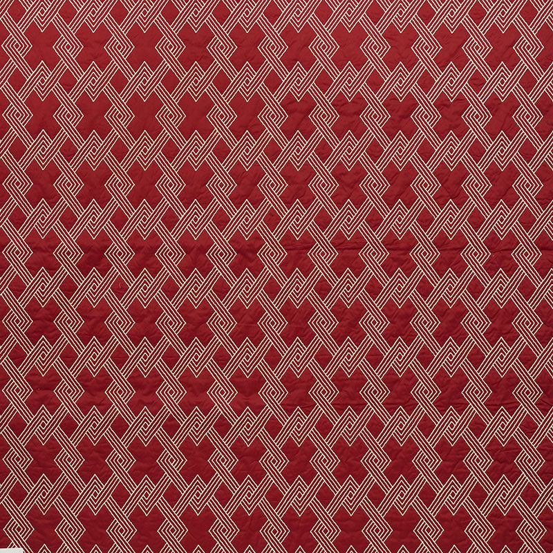 Hix fabric in red color - pattern number 70141 - by Schumacher in the Clique collection