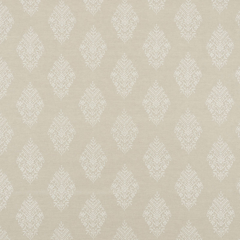 Zinda Embroidery fabric in sand color - pattern number 70220 - by Schumacher in the Contemporary Embroideries collection