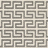 A Maze Embroidery fabric in black on ivory color - pattern number 70230 - by Schumacher in the Contemporary Embroideries collection