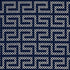 A Maze Embroidery fabric in navy color - pattern number 70233 - by Schumacher in the Contemporary Embroideries collection