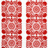 Castanet Embroidery fabric in red color - pattern number 70261 - by Schumacher in the Contemporary Embroideries collection