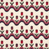 Tulip Flamestitch Embroidery fabric in jewel color - pattern number 70270 - by Schumacher in the Contemporary Embroideries collection