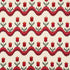 Tulip Flamestitch Embroidery fabric in vermilion color - pattern number 70271 - by Schumacher in the Contemporary Embroideries collection
