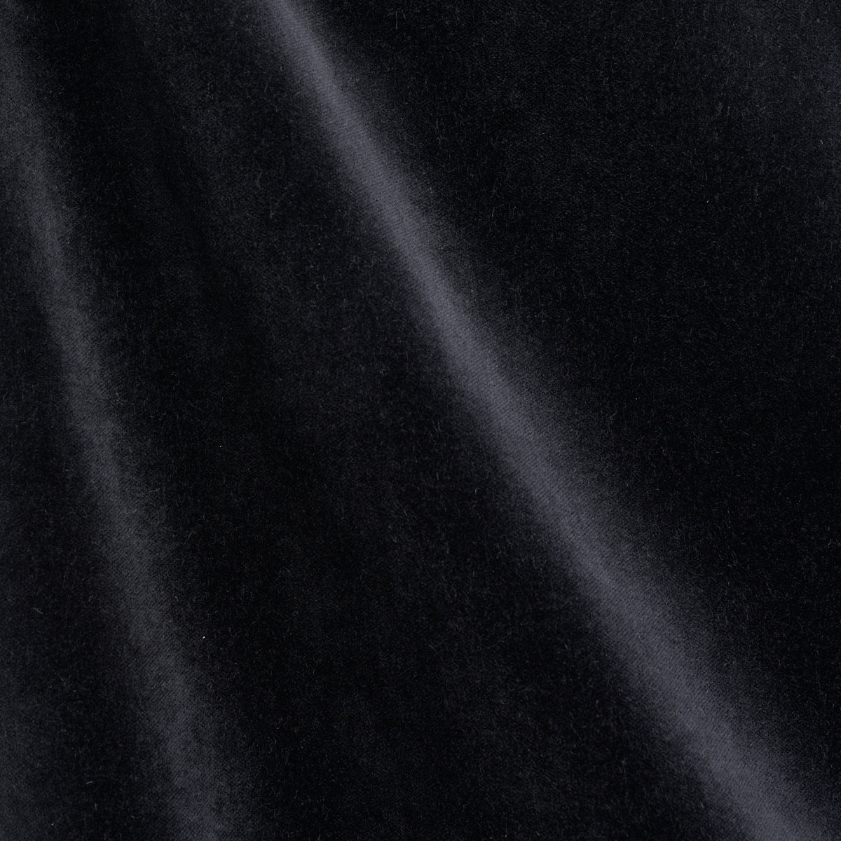 Rocky Performance Velvet fabric in black color - pattern number 70474 - by Schumacher in the Perfect Basics: Velvet collection