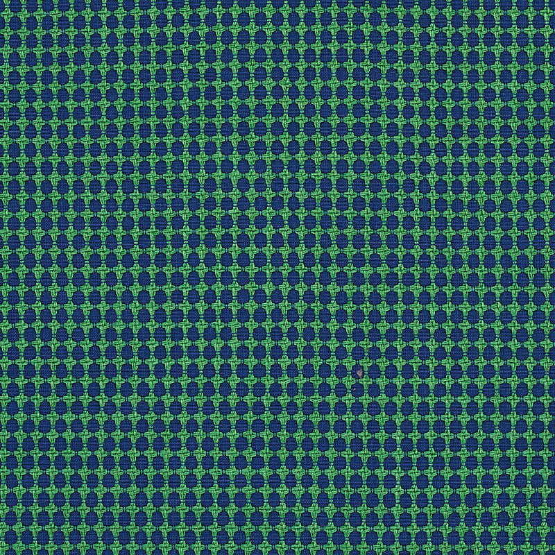 Zipster fabric in navy and green color - pattern number 70529 - by Schumacher in the Essentials: Small Scale Upholstery collection