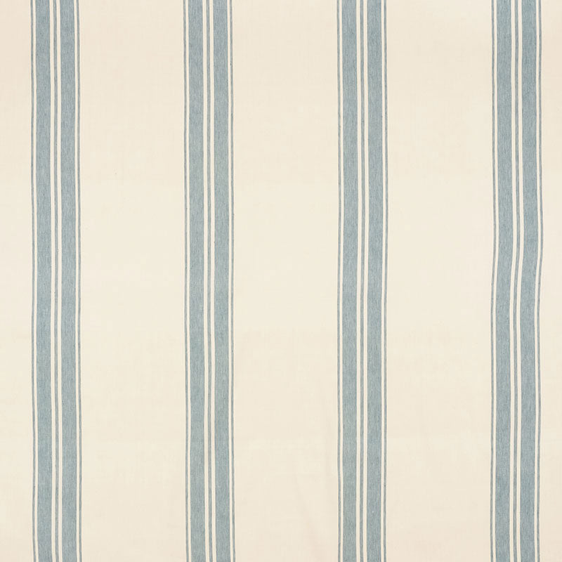 Brentwood Stripe fabric in china blue color - pattern number 70871 - by Schumacher in the Mark D. Sikes collection