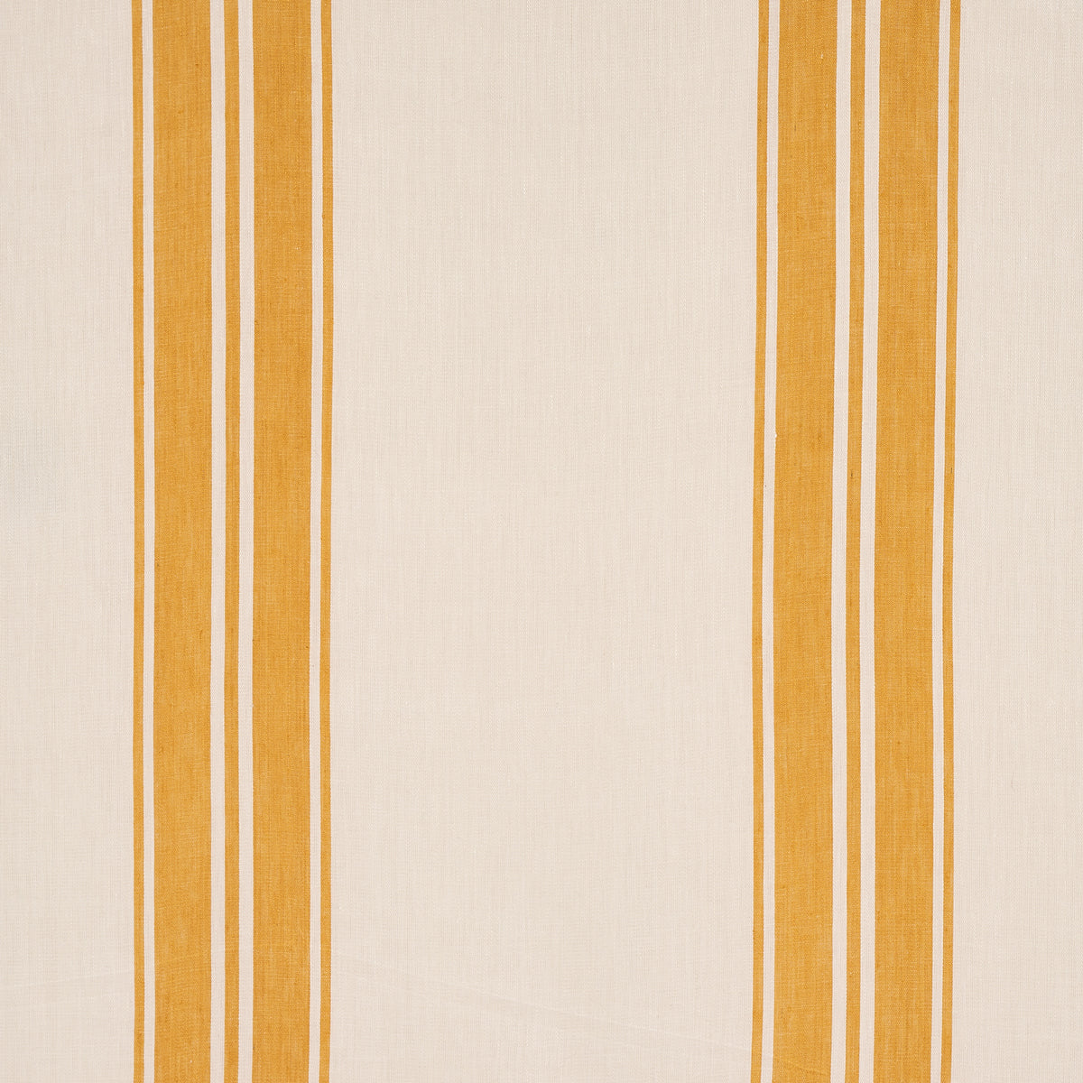 Brentwood Stripe fabric in yellow color - pattern number 70874 - by Schumacher in the Mark D. Sikes collection