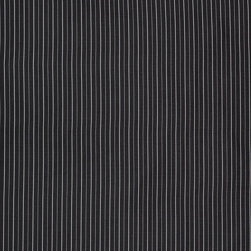 Ostia Stripe Indoor Outdoor fabric in black and white color - pattern number 70891 - by Schumacher in the Riviera Indoor &amp; Outdoor collection