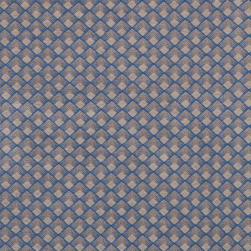 Morgan fabric in steel blue color - pattern number 71172 - by Schumacher in the Essentials: Luxe Upholstery collection