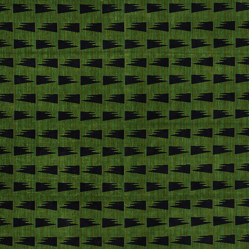 Tutsi fabric in green color - pattern number 71222 - by Schumacher in the David Kaihoi collection