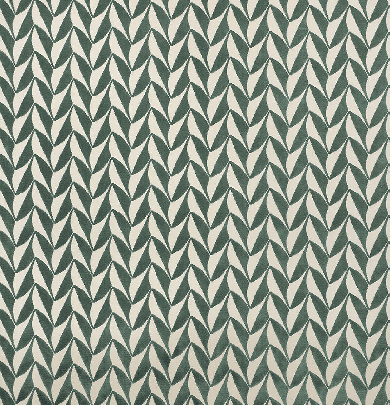 Spades fabric in mineral color - pattern number 71232 - by Schumacher in the David Kaihoi collection