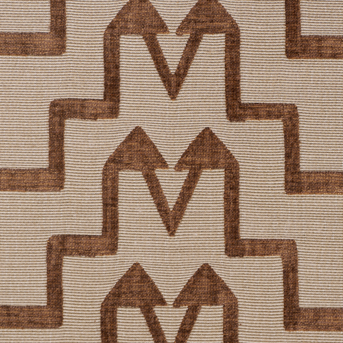Turkish Step fabric in biscuit color - pattern number 71245 - by Schumacher in the Atelier Paris collection