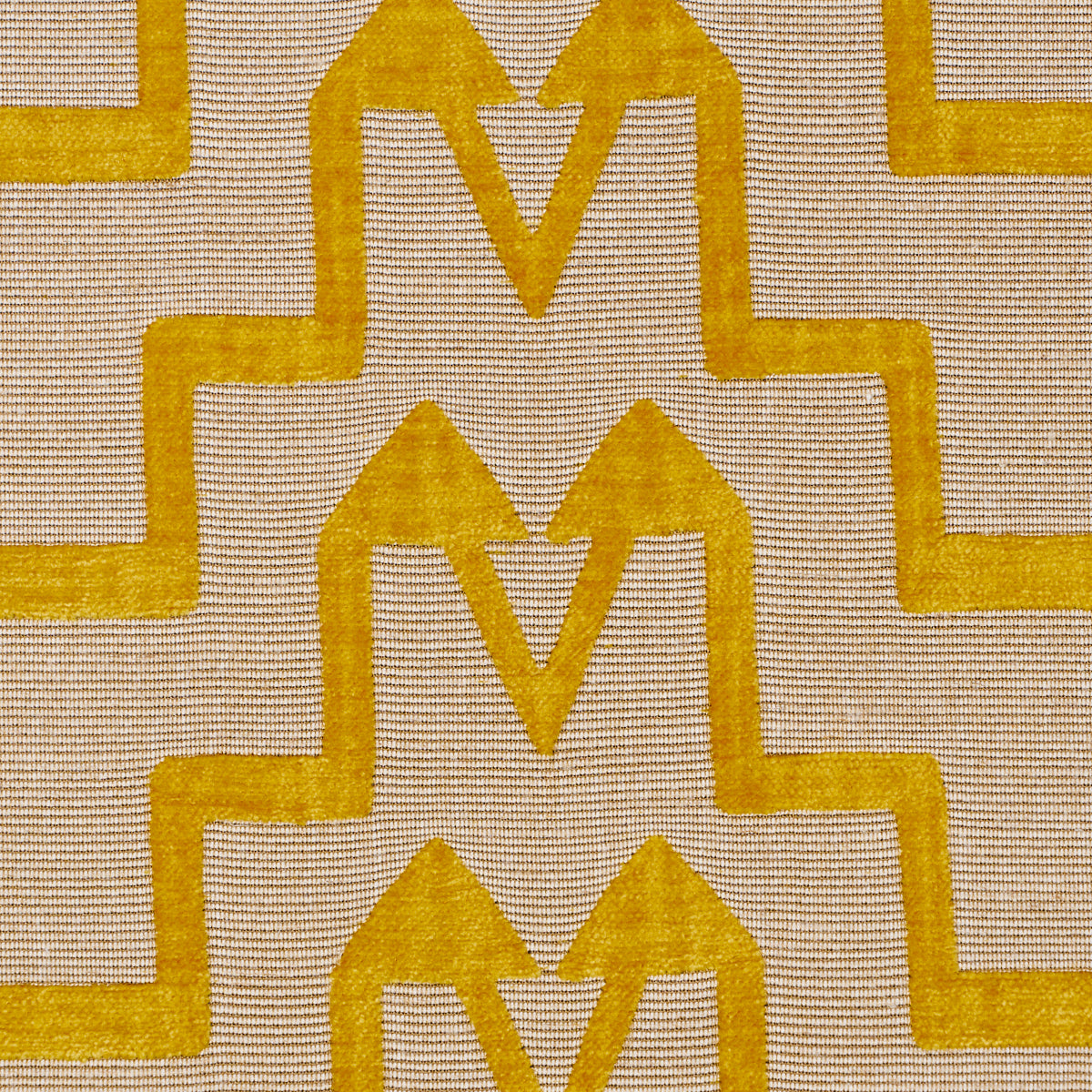 Turkish Step fabric in mimosa glow color - pattern number 71247 - by Schumacher in the Atelier Paris collection