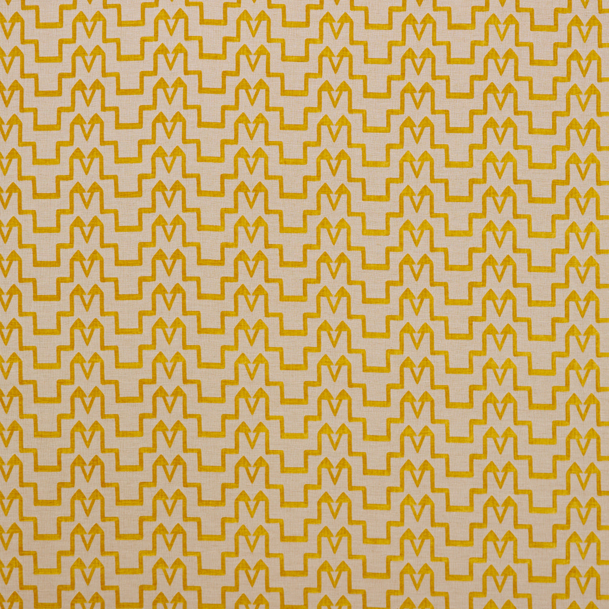 Turkish Step fabric in mimosa glow color - pattern number 71247 - by Schumacher in the Atelier Paris collection