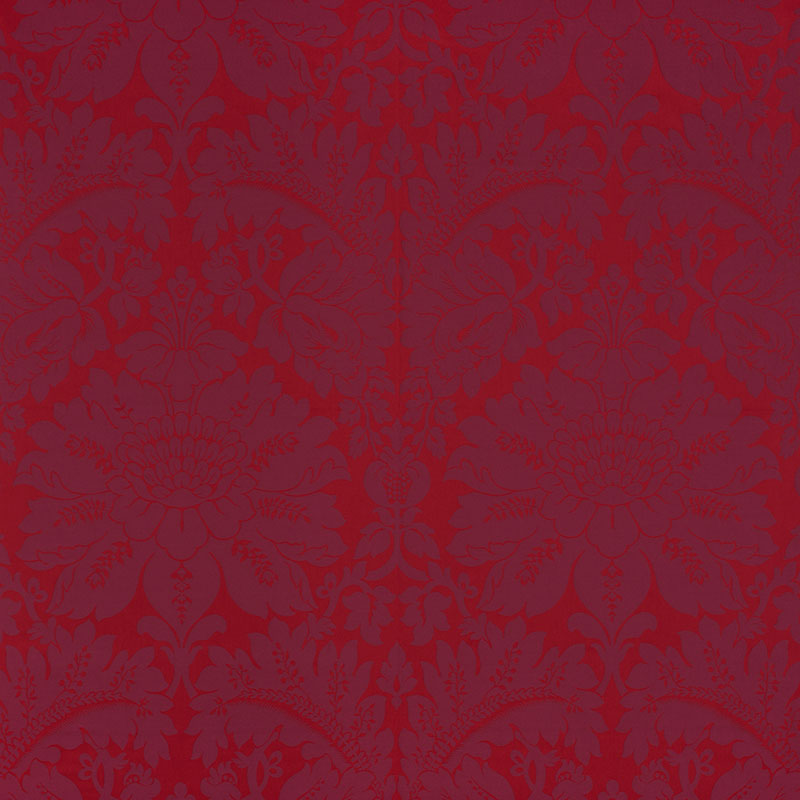 Maggiore Damasco fabric in ruby color - pattern number 71282 - by Schumacher in the Damasco collection