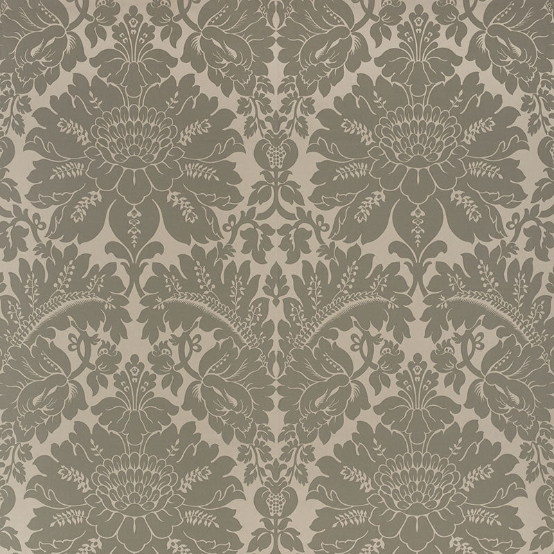 Maggiore Damasco fabric in moonstone color - pattern number 71283 - by Schumacher in the Damasco collection