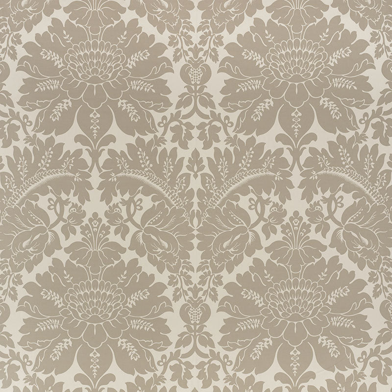 Maggiore Damasco fabric in alabaster color - pattern number 71284 - by Schumacher in the Damasco collection