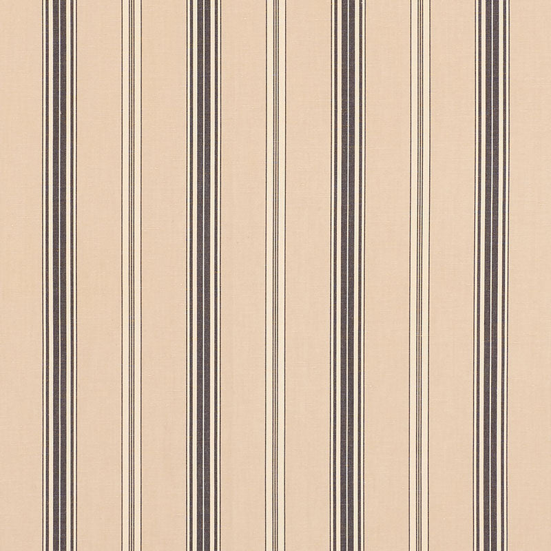 Coco Stripe fabric in stone color - pattern number 71292 - by Schumacher in the Essentials: Stripe II collection
