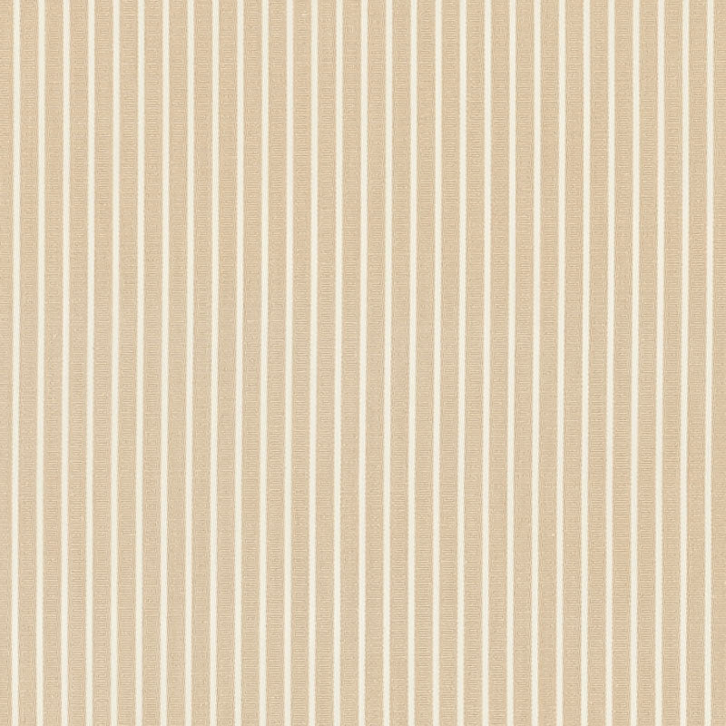 Edie Stripe fabric in sand color - pattern number 71301 - by Schumacher in the Essentials: Classic Stripe collection
