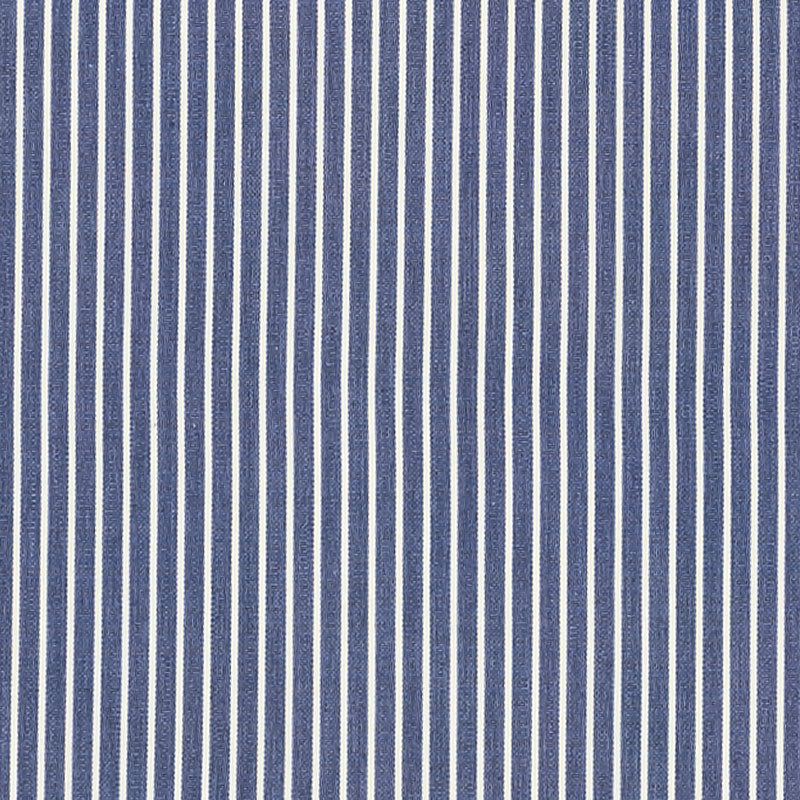 Edie Stripe fabric in navy color - pattern number 71303 - by Schumacher in the Essentials: Classic Stripe collection