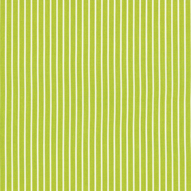 Edie Stripe fabric in green color - pattern number 71306 - by Schumacher in the Essentials: Classic Stripe collection