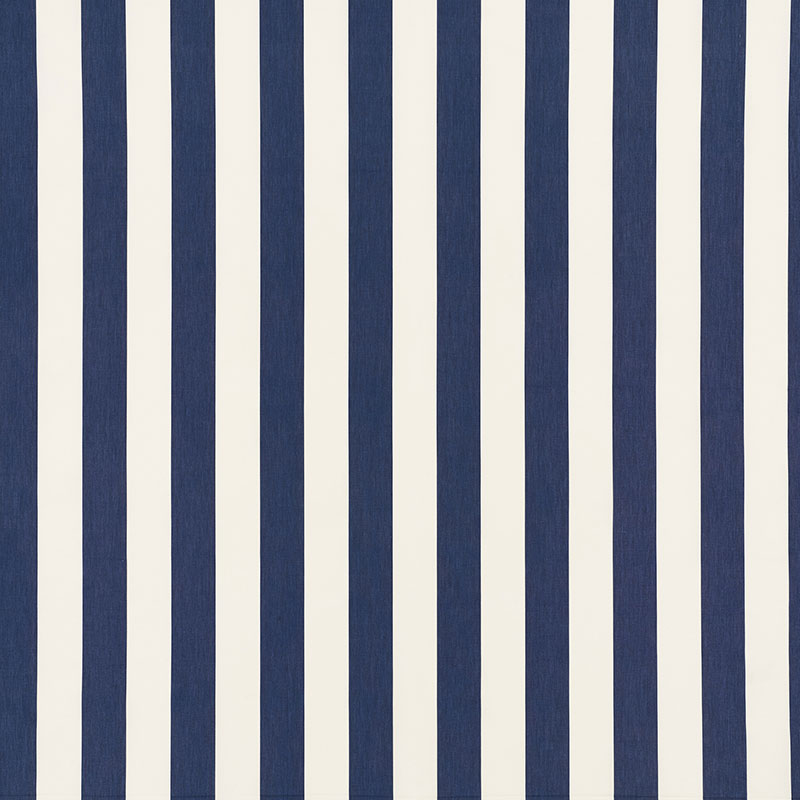 Andy Stripe fabric in navy color - pattern number 71323 - by Schumacher in the Essentials: Classic Stripe collection