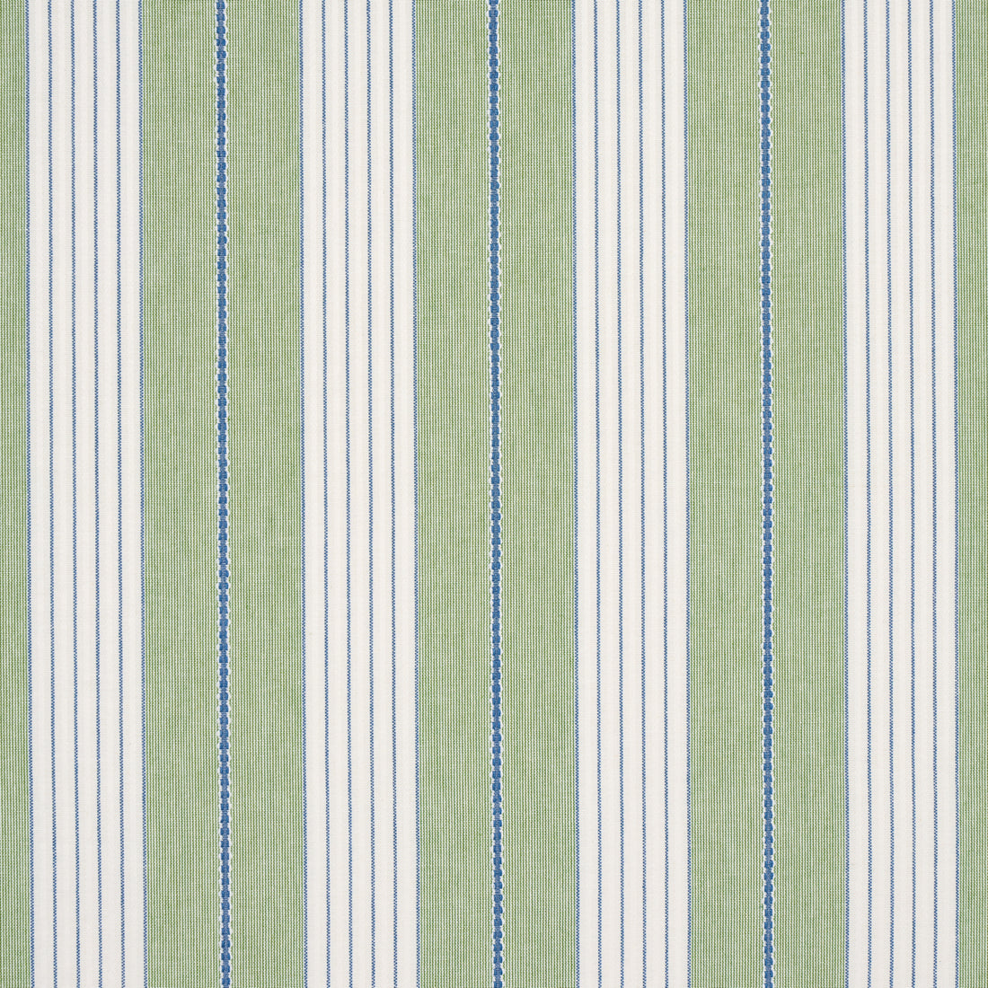 Audrey Stripe fabric in green color - pattern number 71376 - by Schumacher in the Stripes Revisits collection